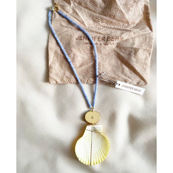 Jennifer Behr "Makana Necklace" in "Blue Calcedony" - Picture 5 of 8